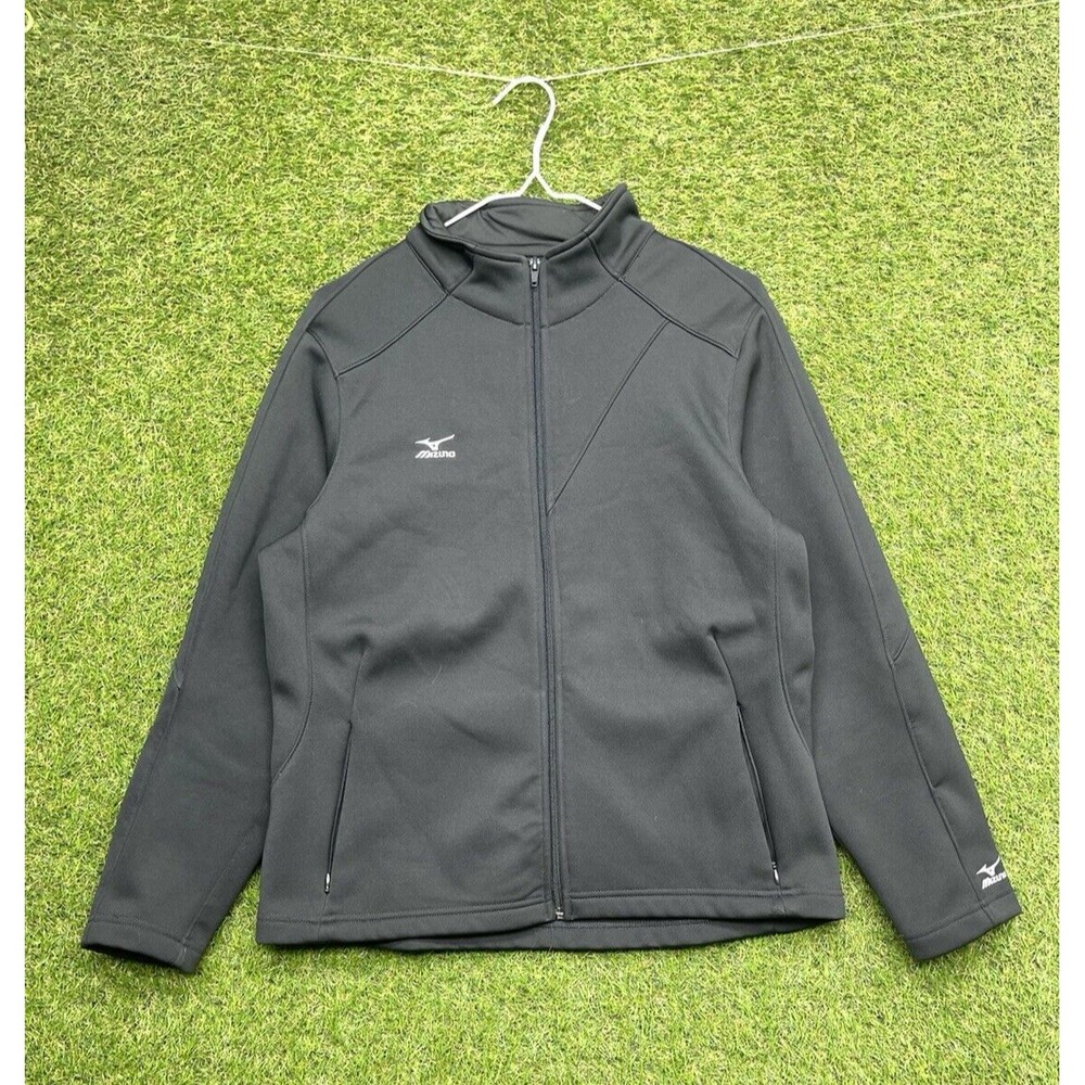 Mizuno Drylite Lightweight Performance Jacket Women's Large Cycling Zip Up Black